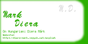 mark diera business card